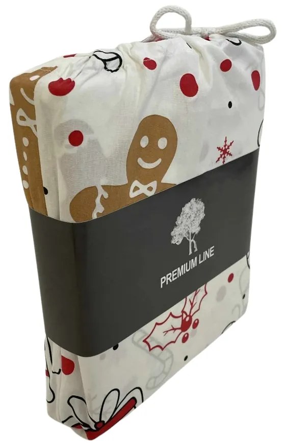 Pamut ágyneműhuzat GINGER JOY fehér Ágyneműhuzat mérete: 70 x 90 cm | 140 x 200 cm