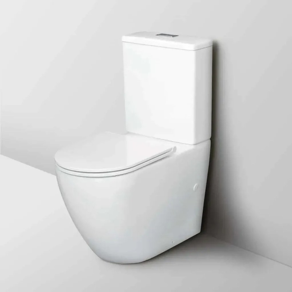 Viva ES OVAL monoblokk WC - perem nélküli - WC ülőkével komplett - mély öblítésű