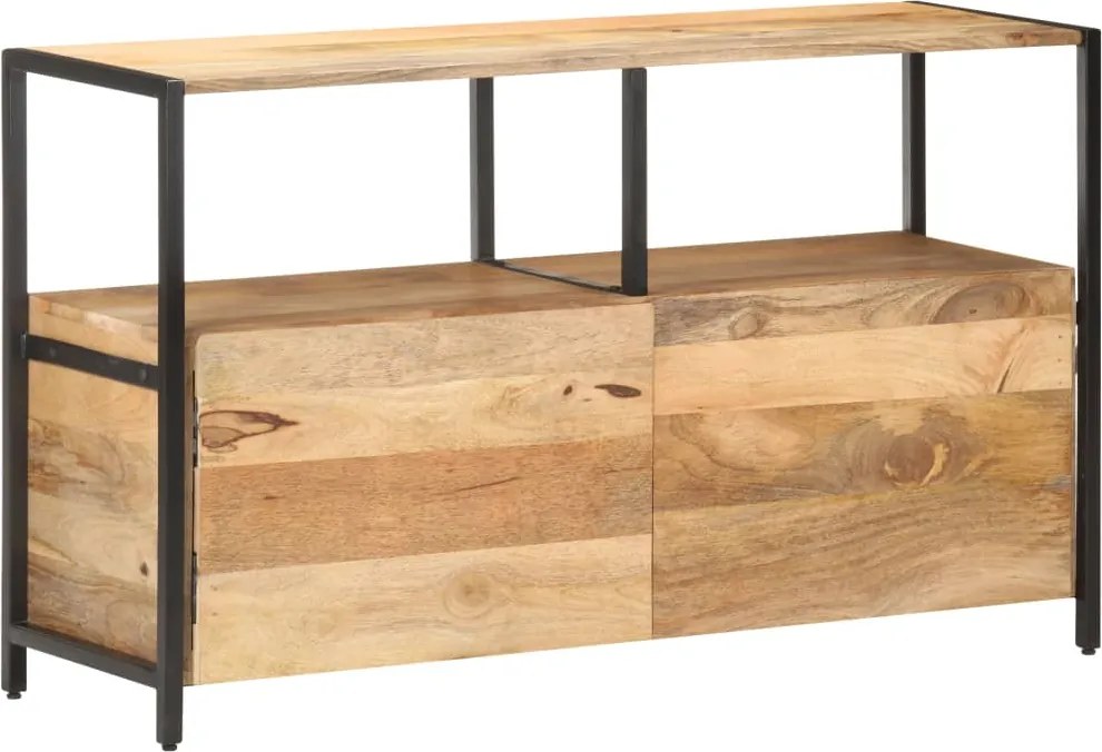 vidaXL tömör mangófa tálalószekrény 110 x 35 x 65 cm