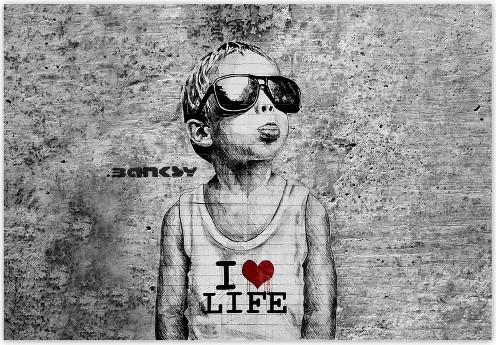 Fotótapéták 368x254 I love life Banksy