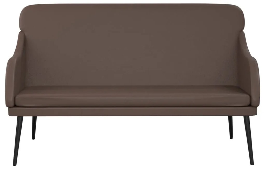 barna műbőr pad 110 x 76 x 80 cm