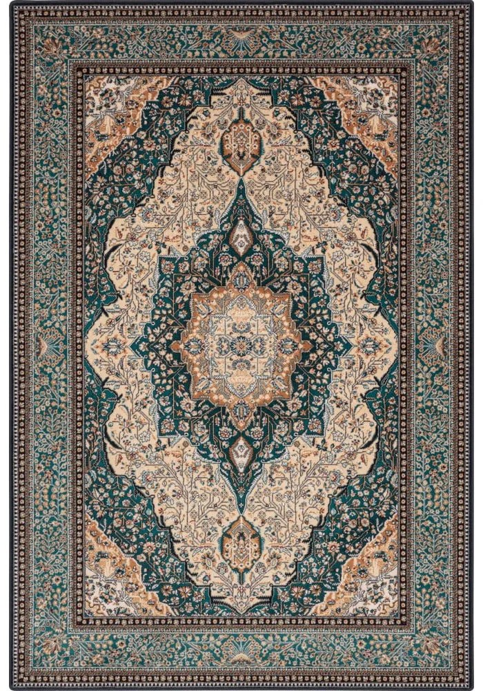 Zöld gyapjú szőnyeg 160x240 cm Charlotte – Agnella