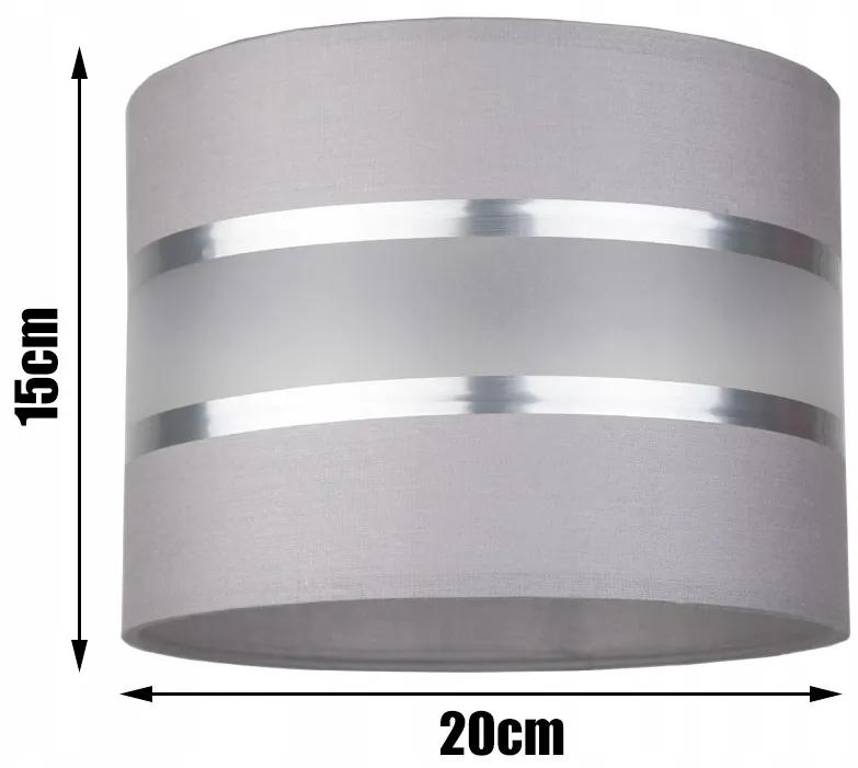 Glimex ABAZUR állítható függőlámpa szürke ezüst 3xE27 (GA0050)