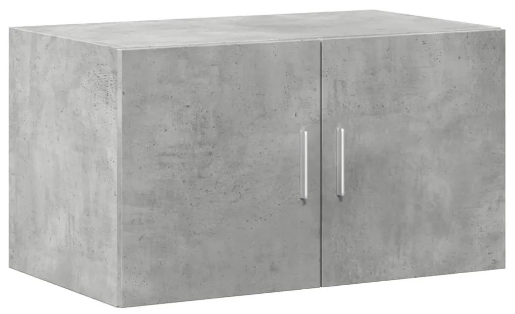 betonszürke szerelt fa tárolószekrény 70 x 42,5 x 225 cm