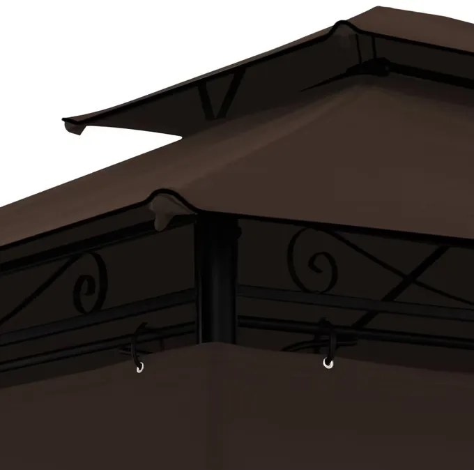 Deuba Kerti pavilon Topas 4x3 m - barna