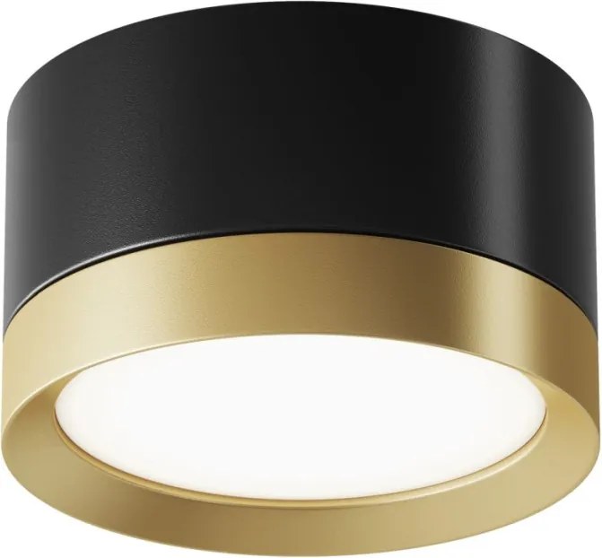 MAYTONI C086CL-GX53-SRD-BG HOOP Hengeres Mennyezeti Lámpa Fekete, Arany GX53 IP20