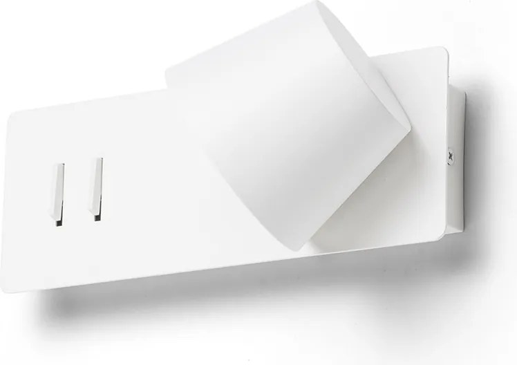 RENDL AMADEUS nástěnná s podsvícením bílá 230V LED 4+6W 3000K