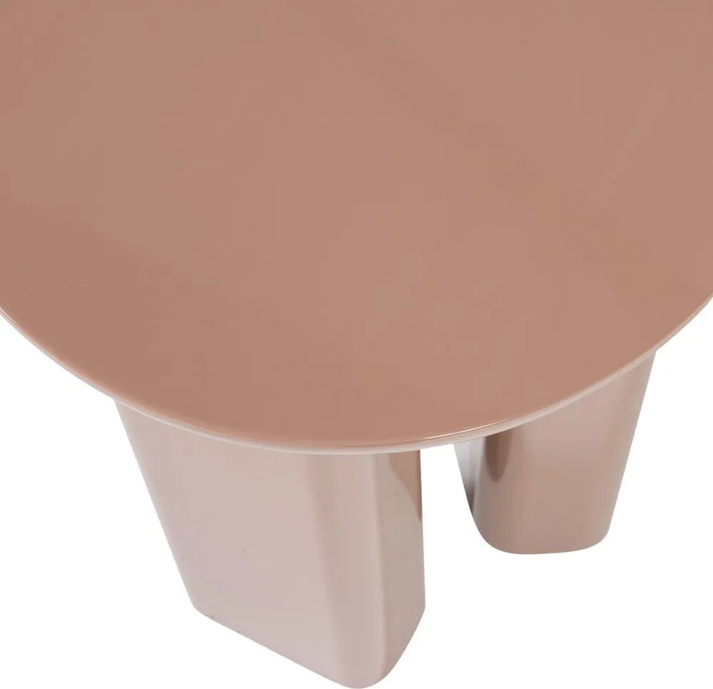 Fényes kerek tárolóasztal ø 40 cm Orivo – WOOOD