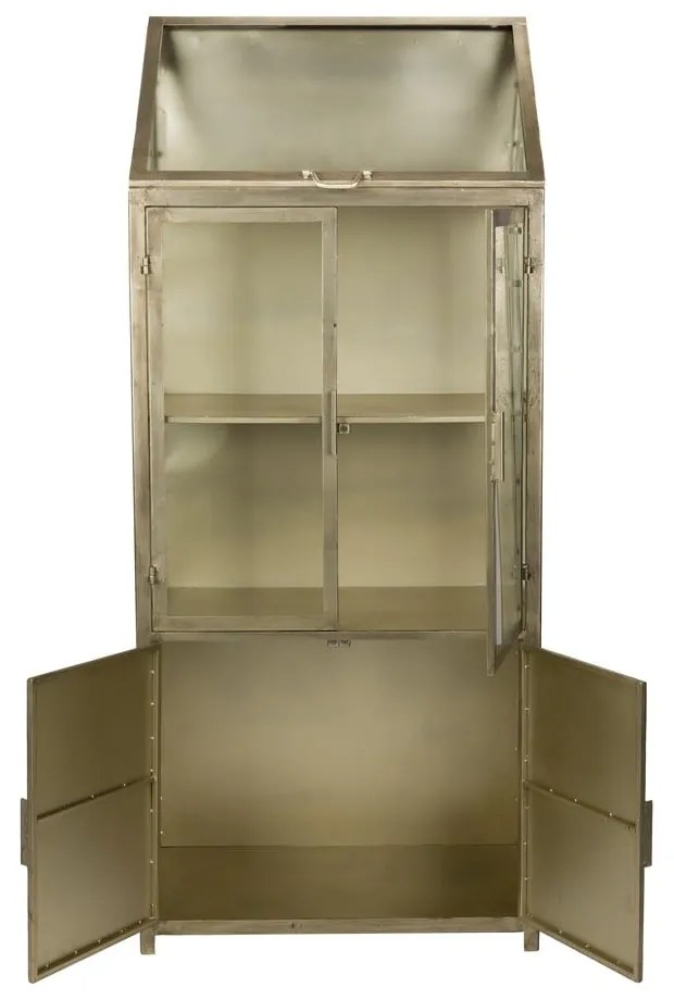 Szürke fém tálalószekrény 64x151x35 cm Monviso – Dutchbone