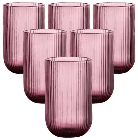 Altom Selena Purple pohár, 430 ml, 6 darabos készlet