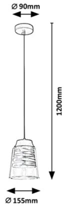 Rabalux - Csillár zsinóron 1xE27/60W/230V