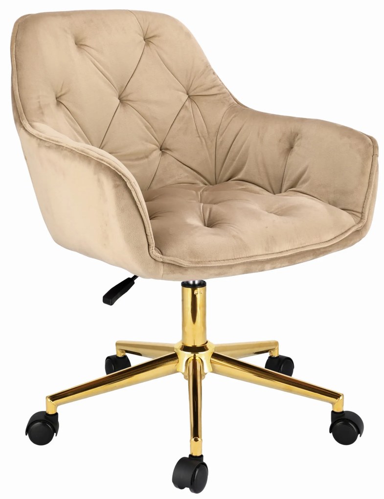 Irodai forgószék LARGO - bézs/arany