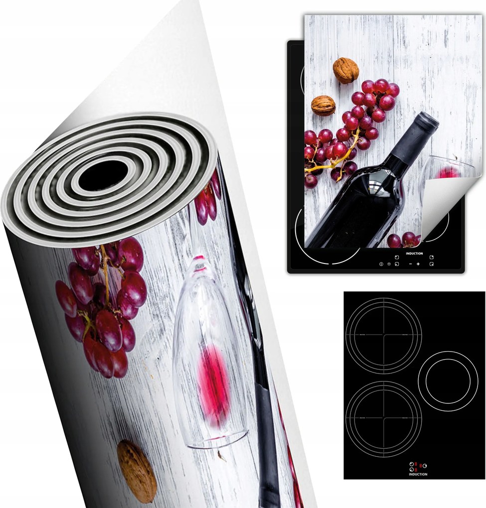 Tűzhelyvédő Szőnyeg Asztali Dekoráció 40x52 bor fehér fa