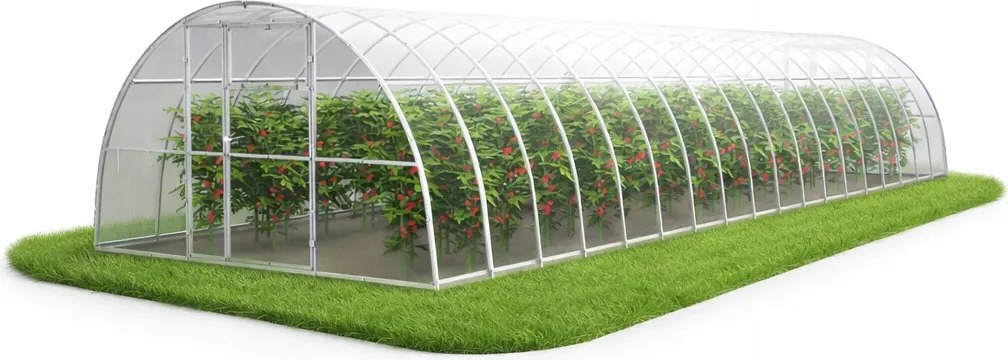 Polikarbonát üvegház Kerti alagút 3,5x12 profil 40x20 polikarbonát 5mm