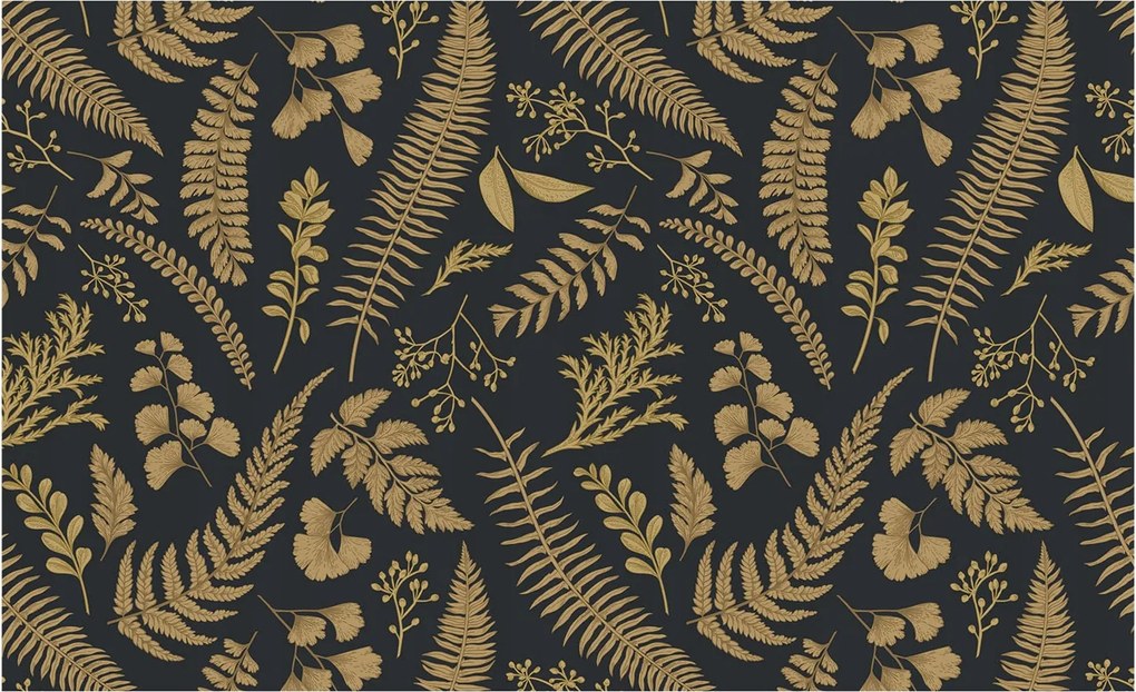 Design fotótapéta Flizelin falra Botanikus levelek 416x254 Ragasztó