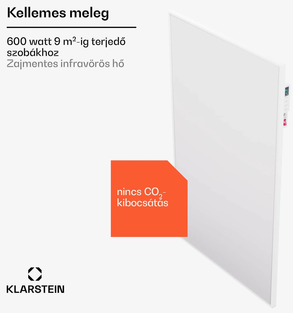 Klarstein Wonderwall Air Smart 600, infravörös hősugárzó, 60 x 100 cm, 600 W, alkalmazás