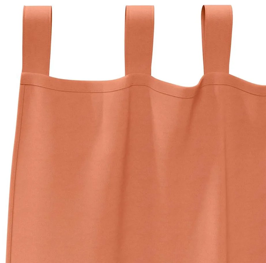 Függönyök függönyökkel 2 pcs Terrakotta 225x140cm Poliészter