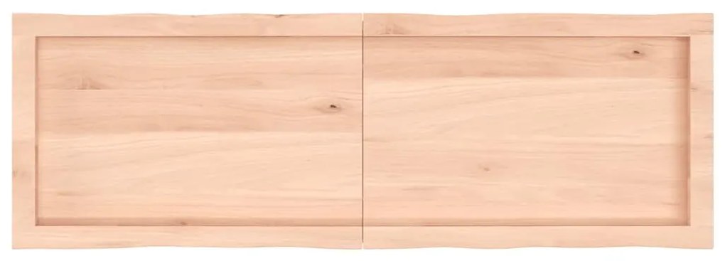 kezeletlen tömör fa asztallap 120x40x(2-6) cm
