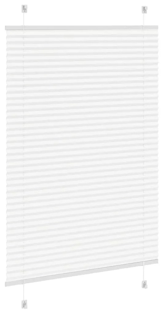 pliszírozott redőny Fehér 85x100 cm szövetszélesség 84,4 cm