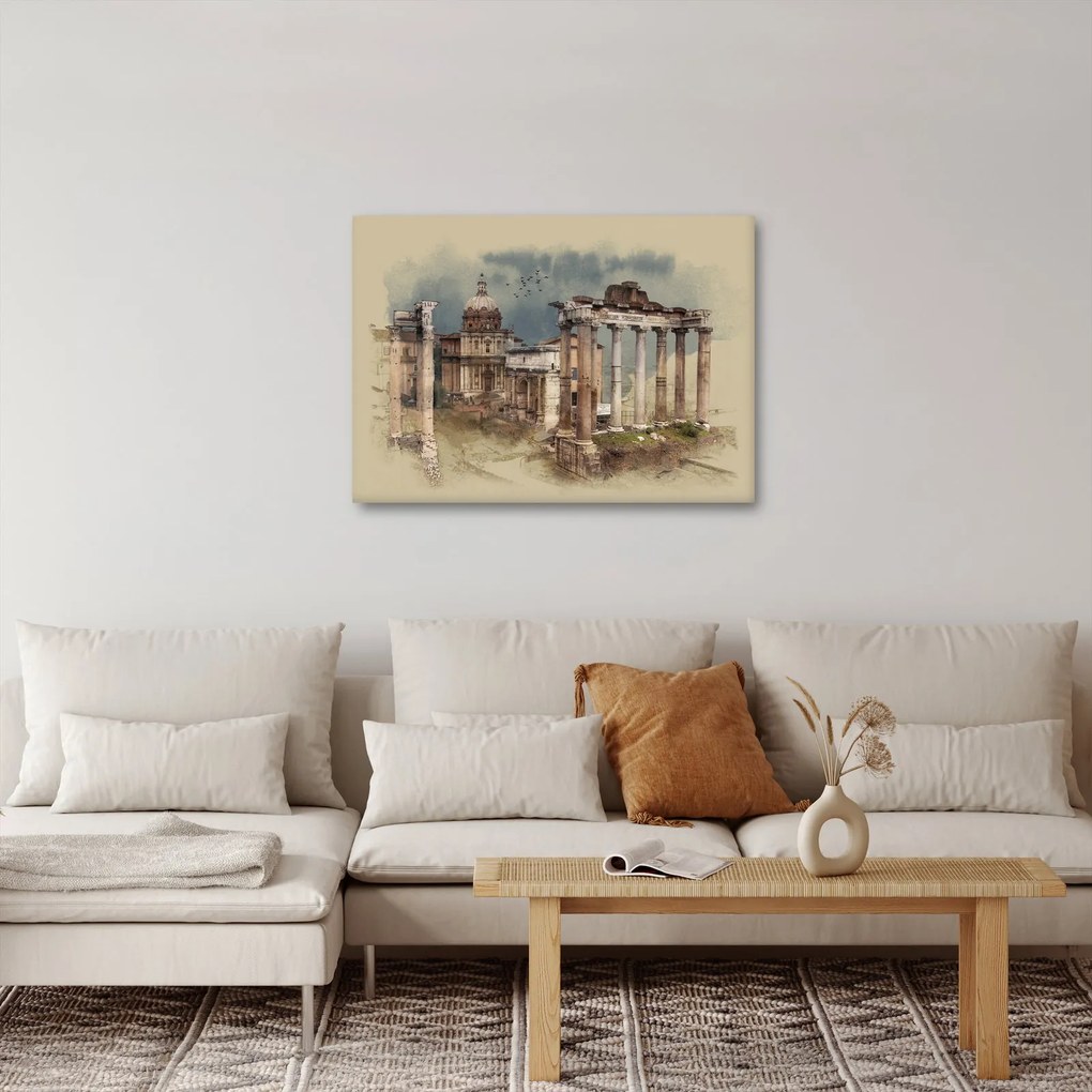 Kép - Forum Romanum, Róma, Olaszország (70x50 cm)