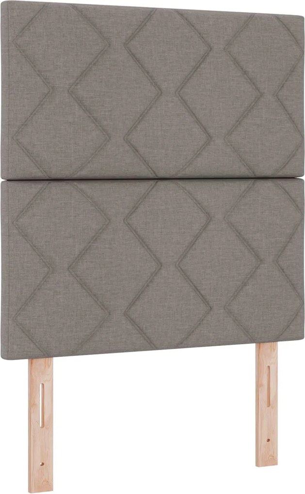 vidaXL Fejtámla fejtámlával Tópszínű 80 cm szövet