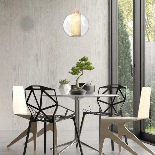 Csillár zsinóron TELA 1xE27/60W/230V á. 25 cm