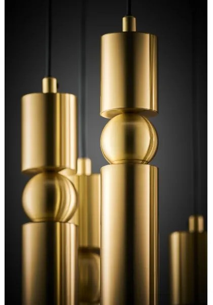 Jupiter 2021 - Csillár zsinóron ALAS 7xGU10/10W/230V arany