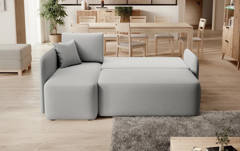 HADSON világosszürke sarok ülőgarnitúra Változat: Jobb sarok