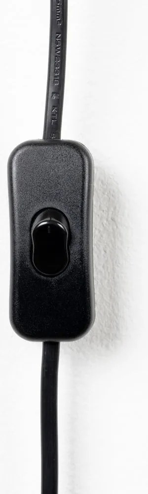 Fekete asztali lámpa textil búrával (magasság 71 cm) Jaylee – White Label