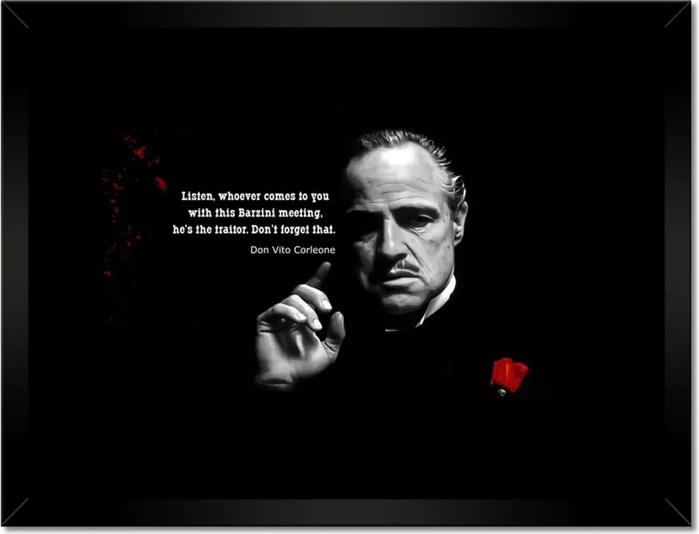 Poszterek keretben 40x30 Idézetek a Keresztapáról