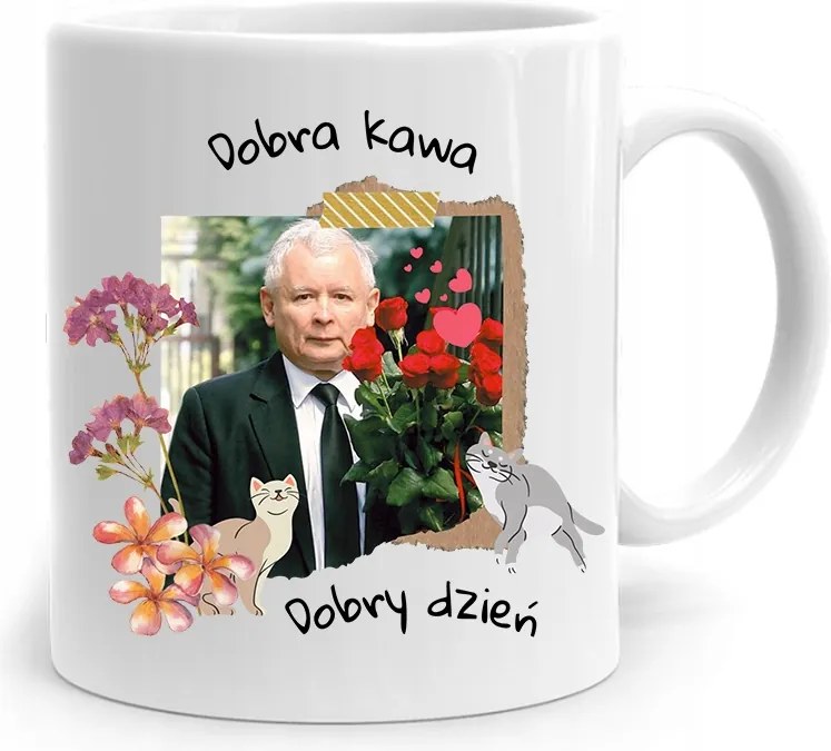 Vicces Bögre A Pis Elnökétől Jaroslaw Kaczynski fényképes nyomtatással