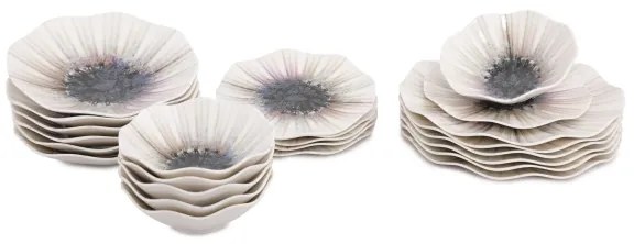 24 darabos barna porcelán étkészlet