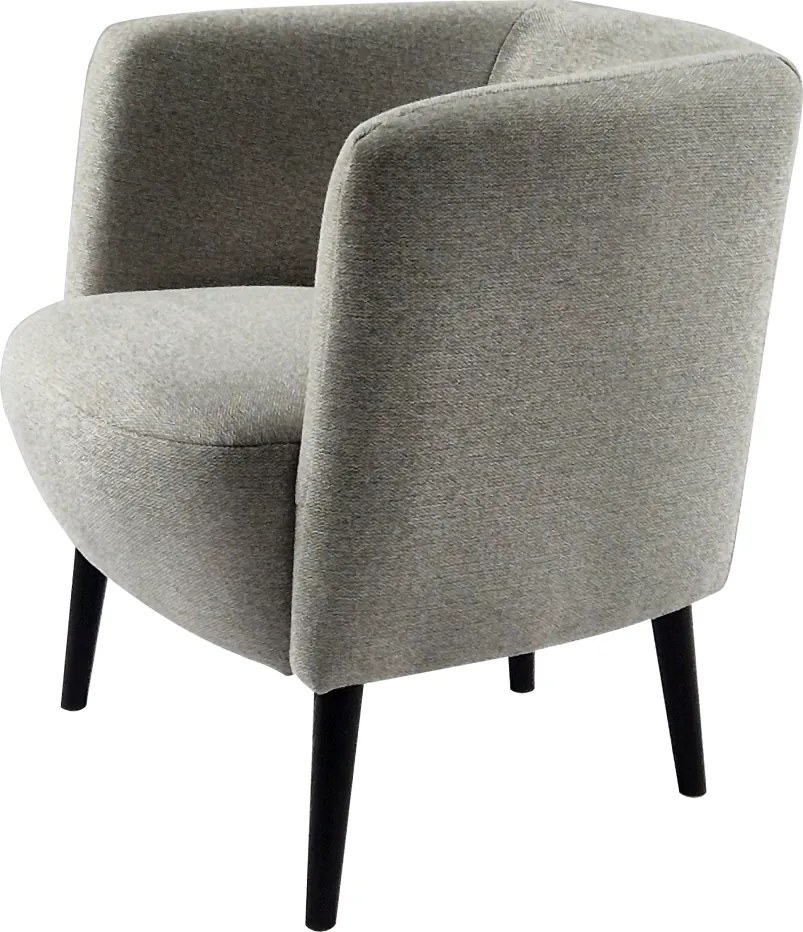 Fotel, világosszürke/fekete, ALIEN