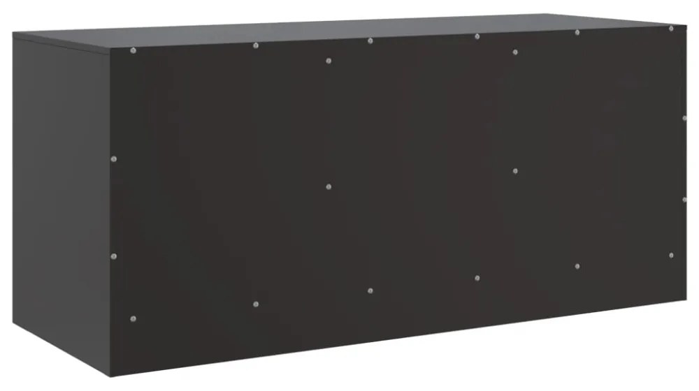 fekete acél TV-szekrény 99 x 39 x 44 cm