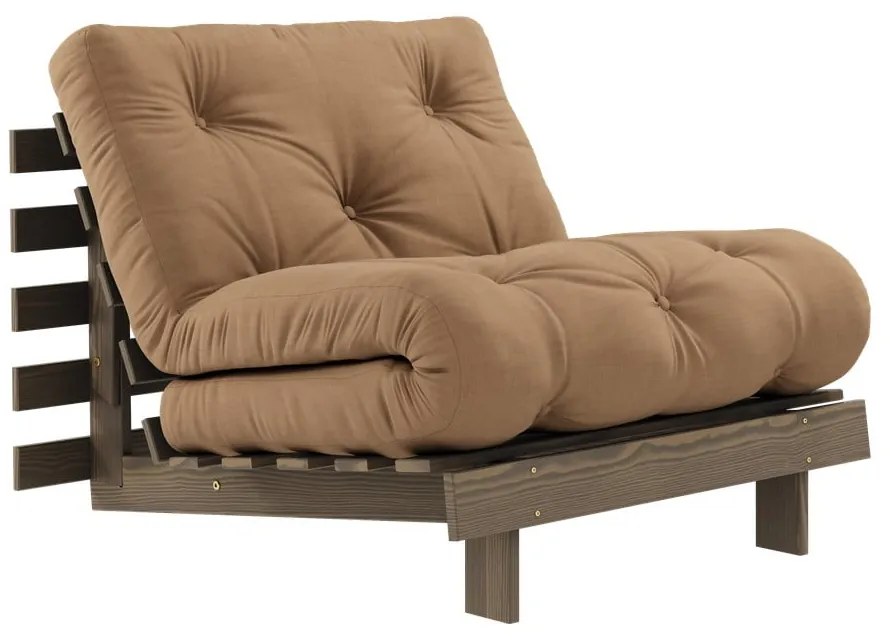 Világosbarna fotel Roots – Karup Design