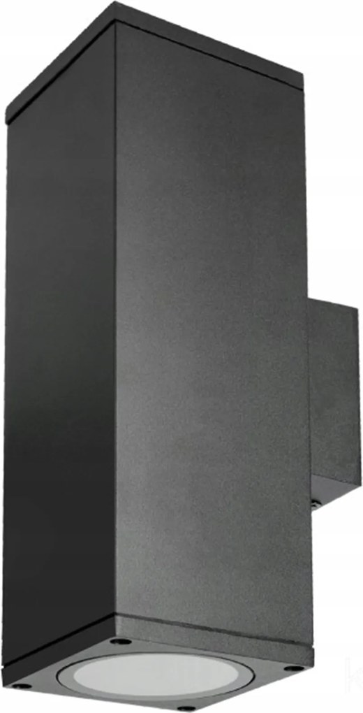 Kerti fali lámpa Homlokzati kültéri fali lámpa 2x GU10 Led Alumínium