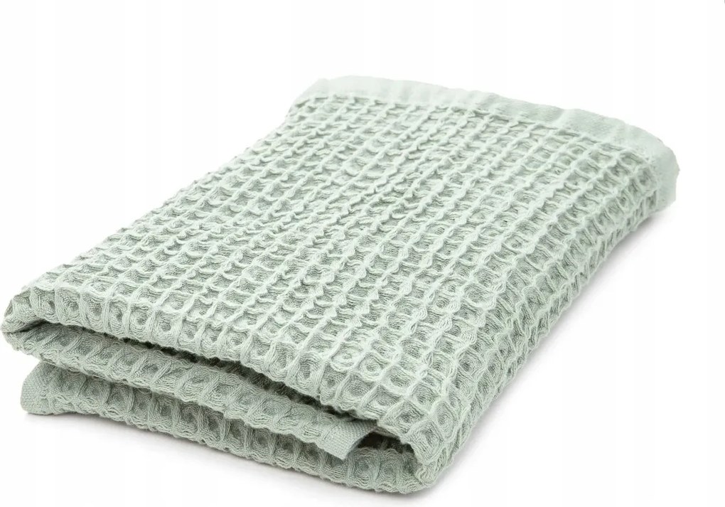 Vaffel pamut törölköző pisztáciás 50x90cm Homla