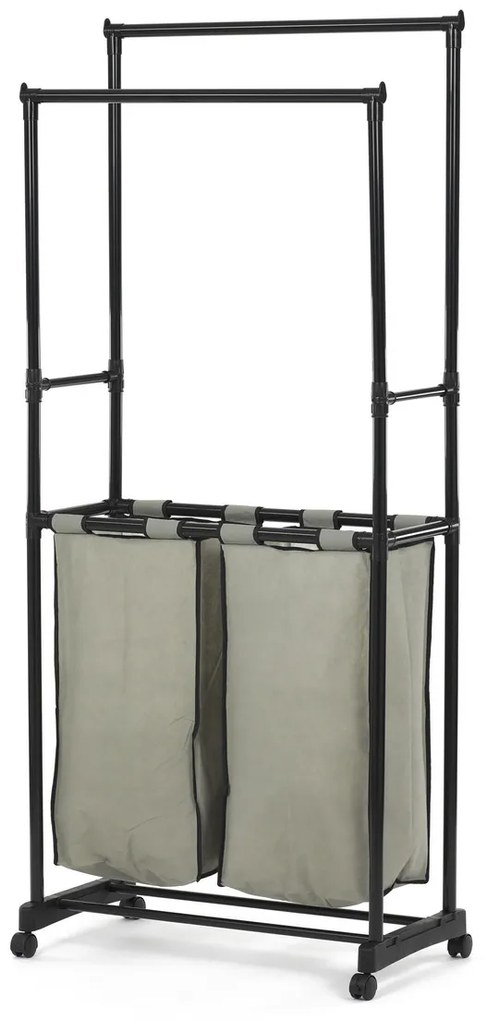 Tárolóállvány GD-176 BK, műanyag, fekete