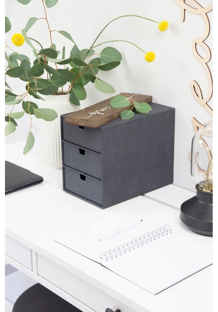 Karton fiókos rendszerező Ingrid Canvas Paper Laminate – Bigso