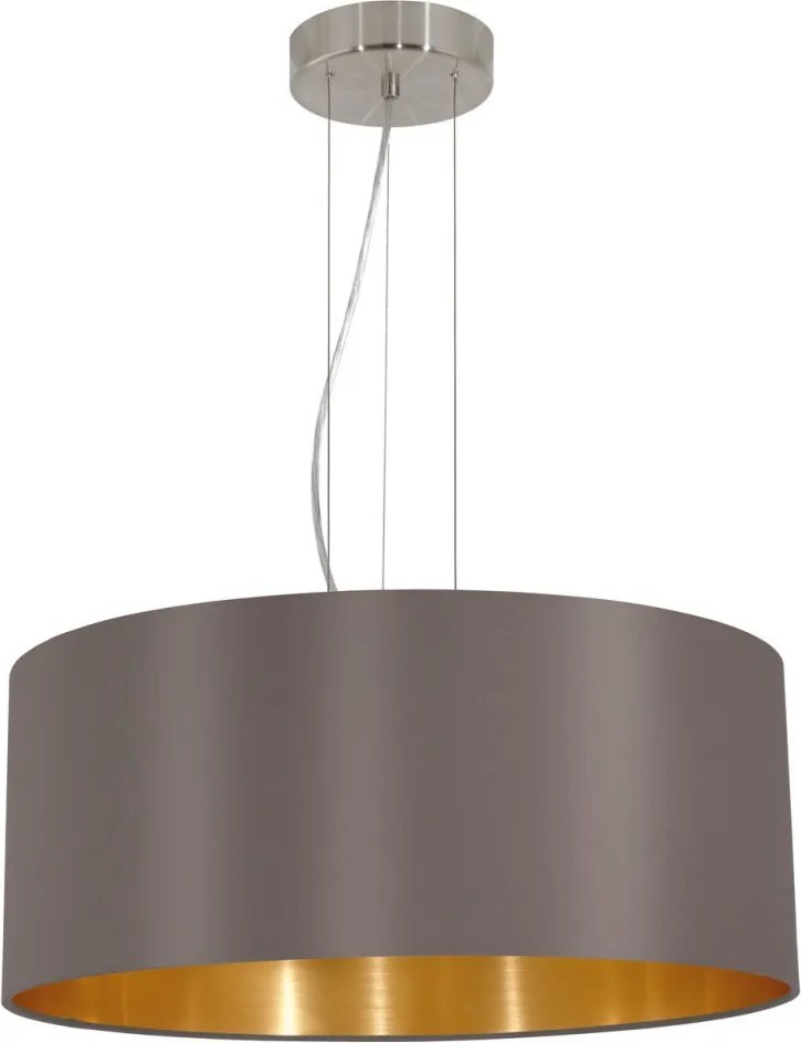 EGLO 31608 MASERLO Ernyős Függesztett Lámpa Cappucino, Nikkel, Arany E27 IP20
