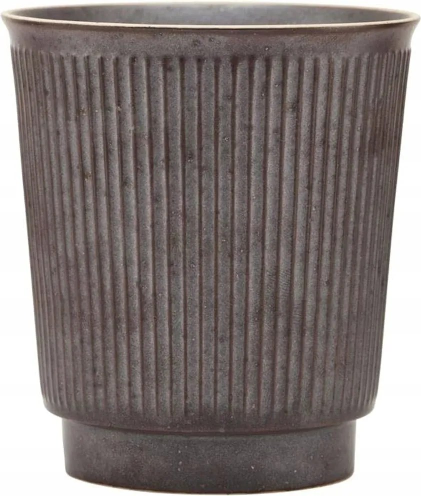 House Doctor Berica Kerámia fül nélküli bögre 300 ml Barna