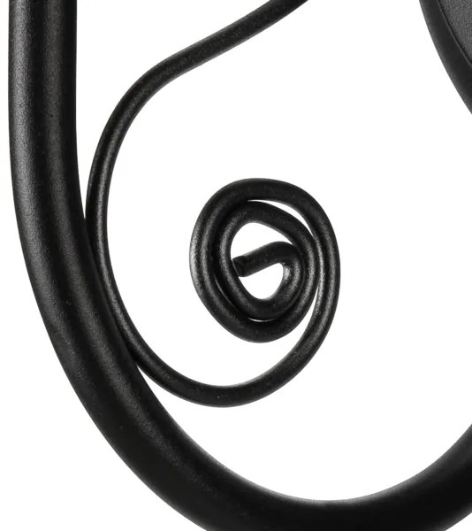 Fali lámpa DONATO 1xE14/40W/230V fekete