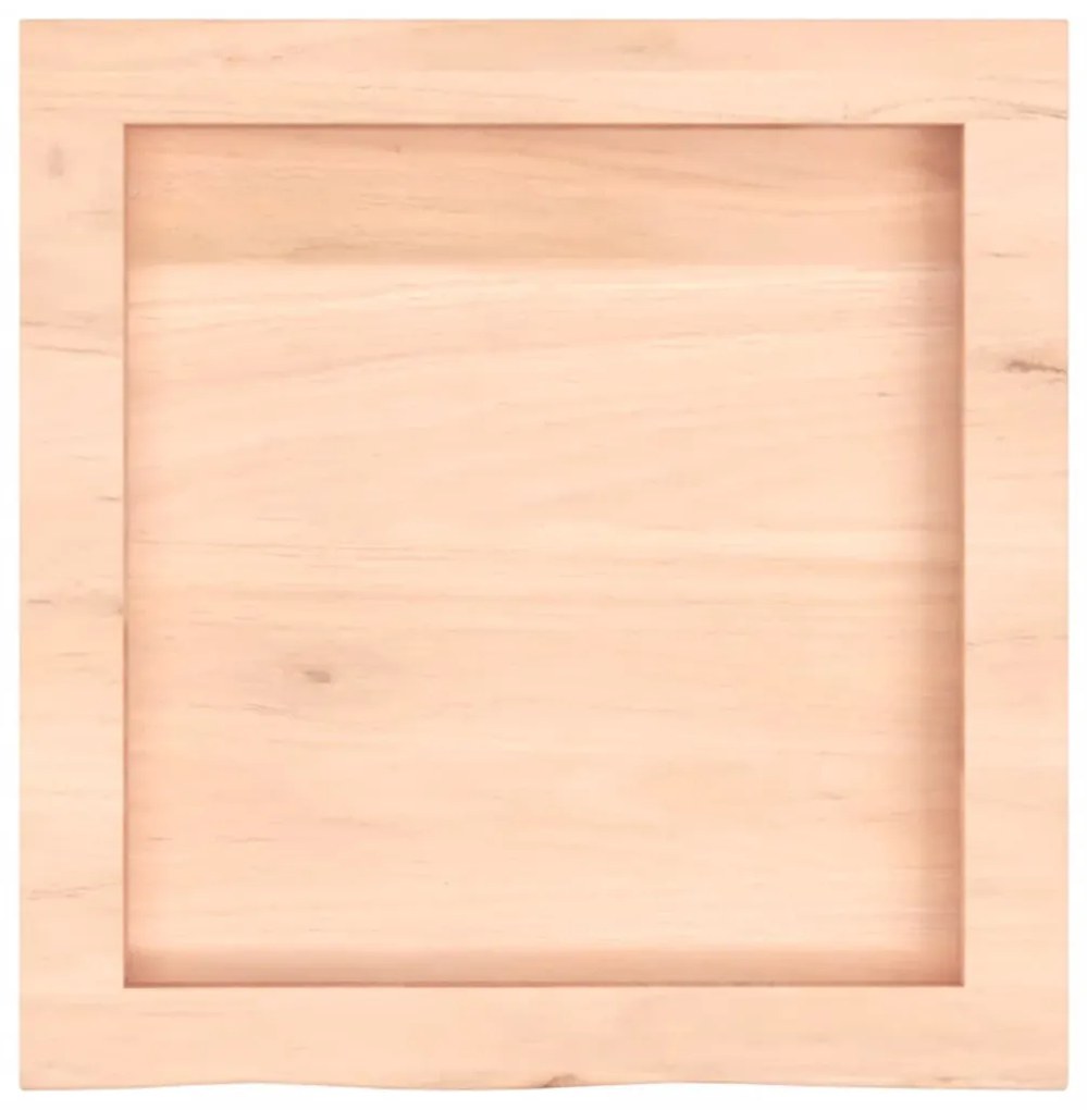 kezeletlen tömör tölgyfa fali polc 40x40x(2-6) cm