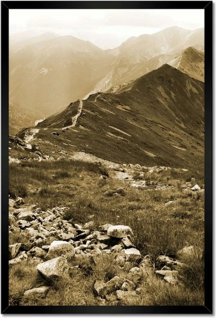 Poszterek keretben 40x60 Tátra Lengyel hegyek Kilátás