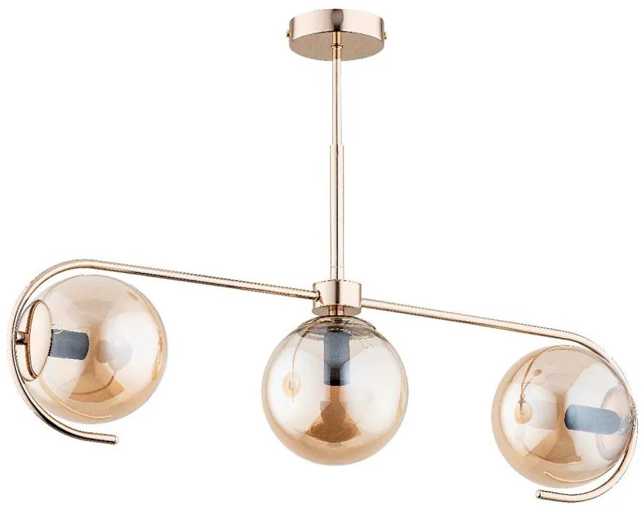 Csillár rúdon ASTANA 3xE14/10W/230V arany