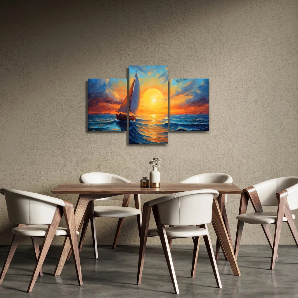 Kép - Vitorlások (90x60 cm)