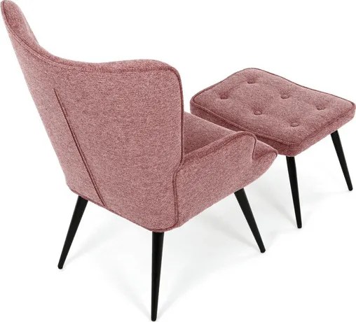Relaxációs fotel, rózsaszín, bársony kárpit, AK-303 PINK2