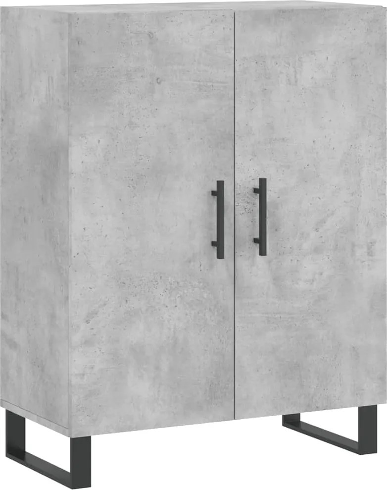 vidaXL betonszürke szerelt fa tálalószekrény 69,5 x 34 x 90 cm