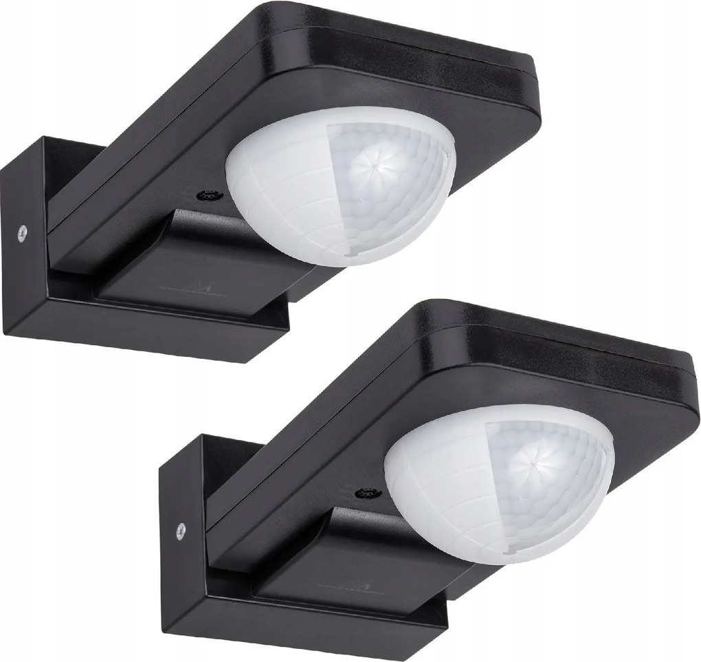 2x mozgásérzékelő 360st kültéri IP65 Led Maclean fekete