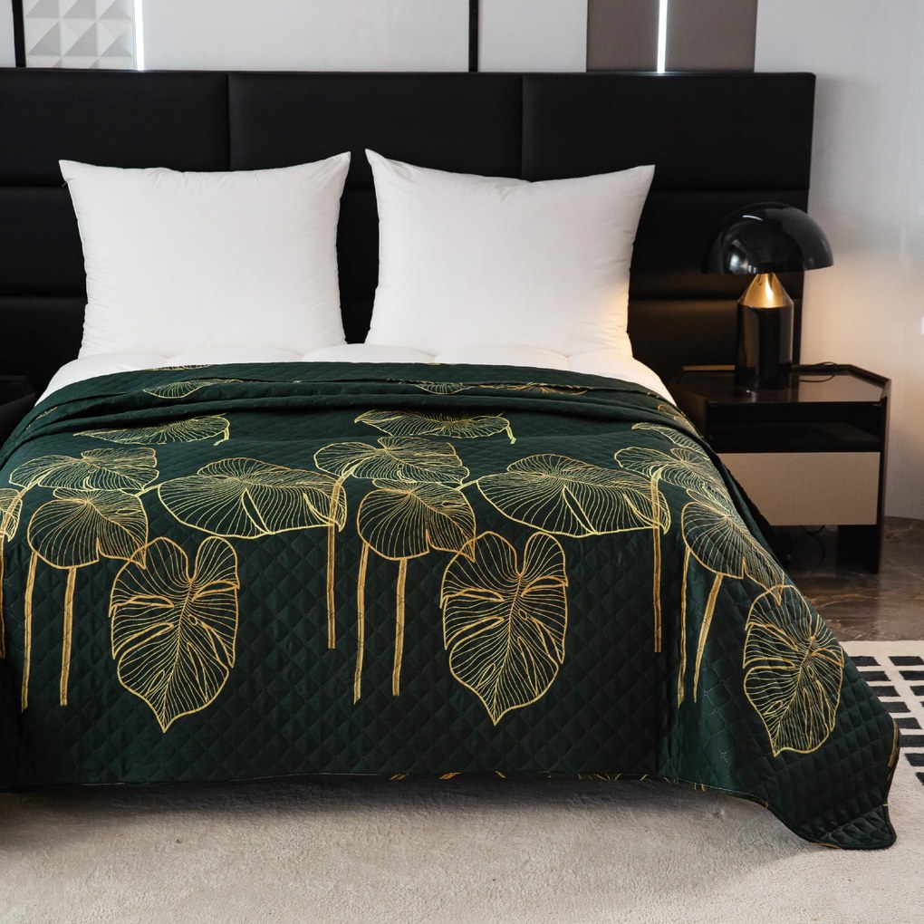VENECIA ágytakaró sötétzöld Méret: 170 x 210 cm